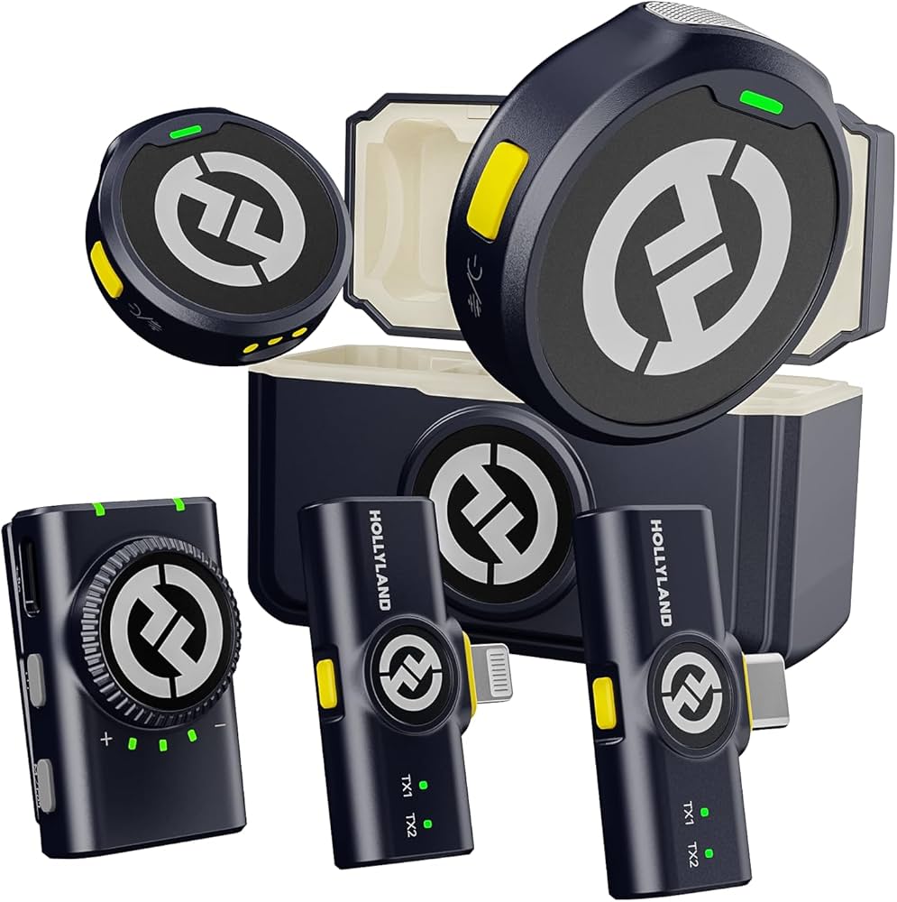 Sistema Microfone Lapela Duplo Hollyland Lark M2 Combo Wireless Sistema Microfone Lapela Duplo Hollyland Lark M2 Combo Wireless